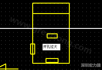 PCB設(shè)計時后焊元件焊盤開孔過大容易使焊錫流進插座造成短路。