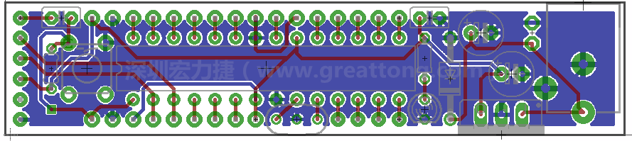 以上就是布線的所有步驟了。接下來就只剩下絲?。╯ilk-screen）、建立Gerber檔跟drill檔和送去印刷電路板廠制作的步驟。