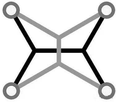 灰色Steiner樹(shù)不是最優(yōu)的，但黑色Steiner樹(shù)是最優(yōu)的。